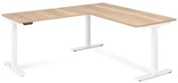 S-line elektrisch zit-sta hoekbureau met aanbouw 70 x 100 cm